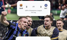 欧宝APP:连场3-3，加时4-3，总分7-6！国米淘汰巴萨晋级欧冠决赛